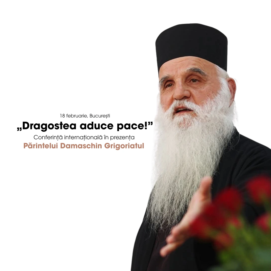 Părintele Damaschin Grigoriatul – conferință caritabilă în București pentru sprijinirea spitalului din Africa